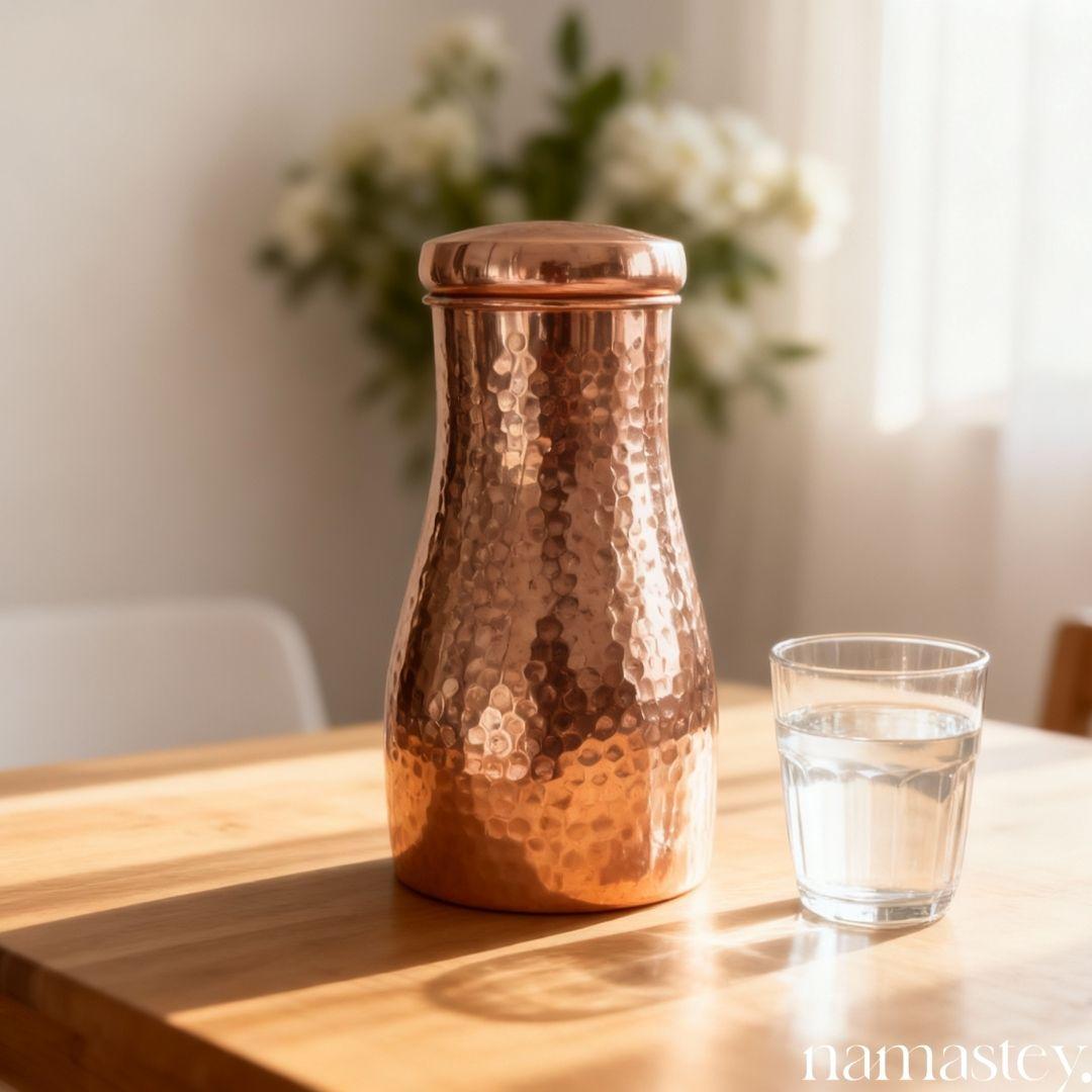 Hammered Pure Copper Carafe (950 mL)