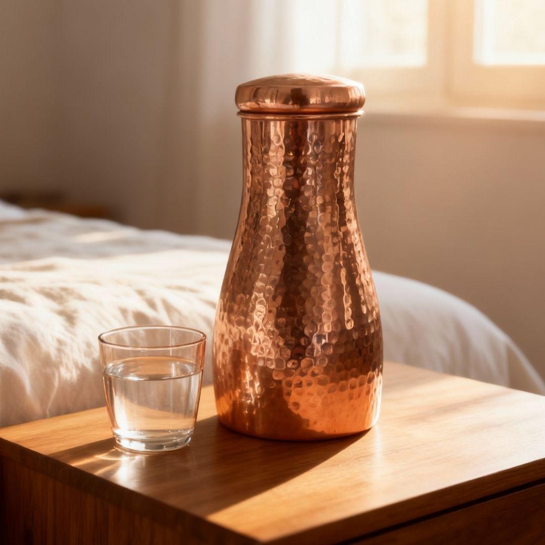 Hammered Pure Copper Carafe (950 mL)