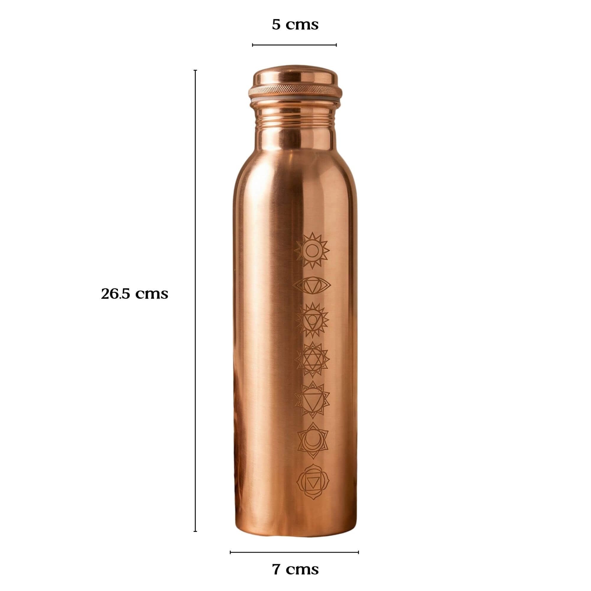 The Chakhra Copper Water Bottle (950ml)