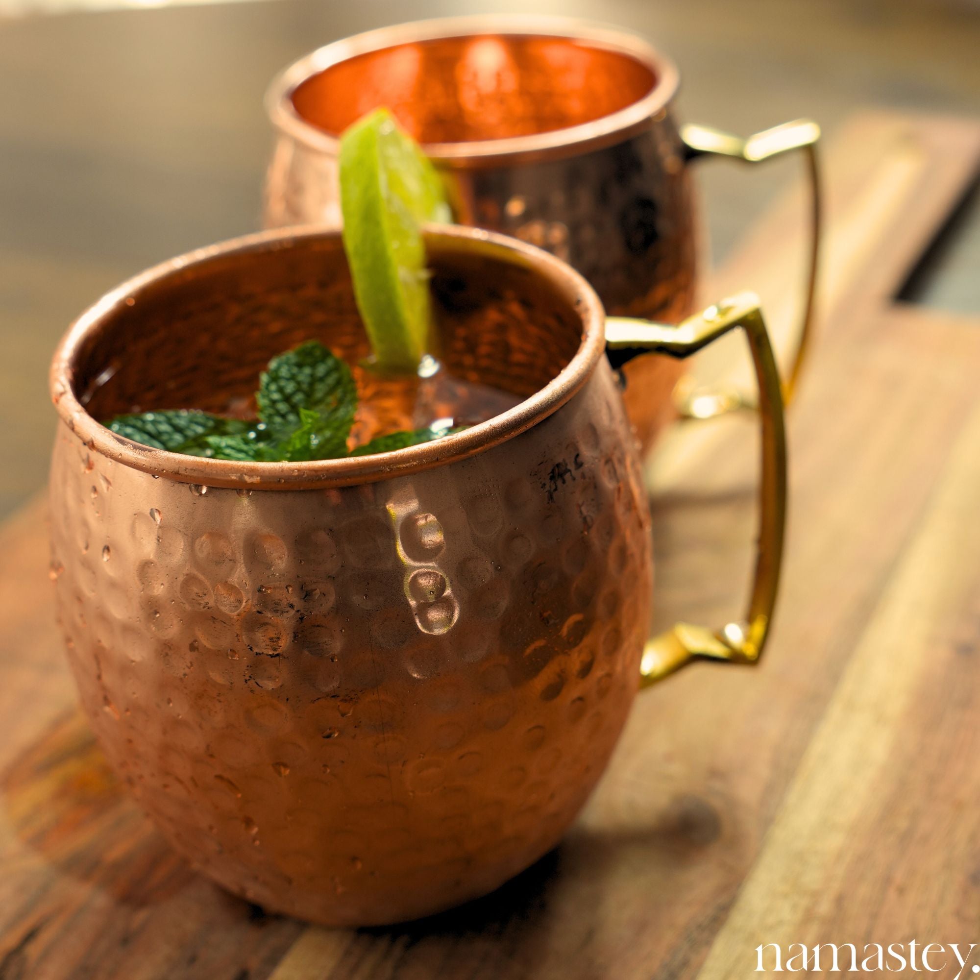 Dazzling Copper Mule Mugs for Cocktails and Beverages | Drinks Mule Mugs, 2 Pieces