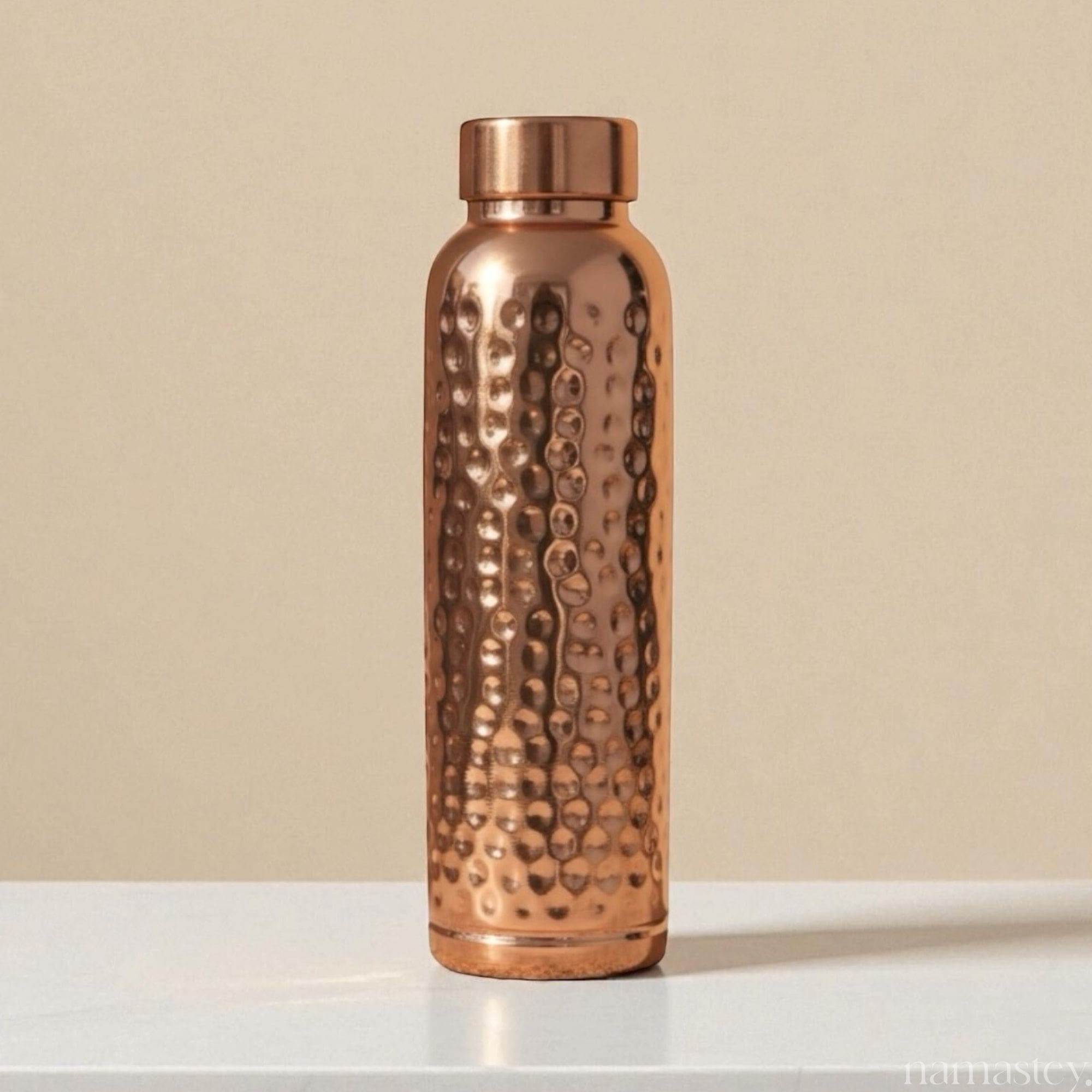 Hammered Pure Copper Water Bottle | 950 ml | Namastey