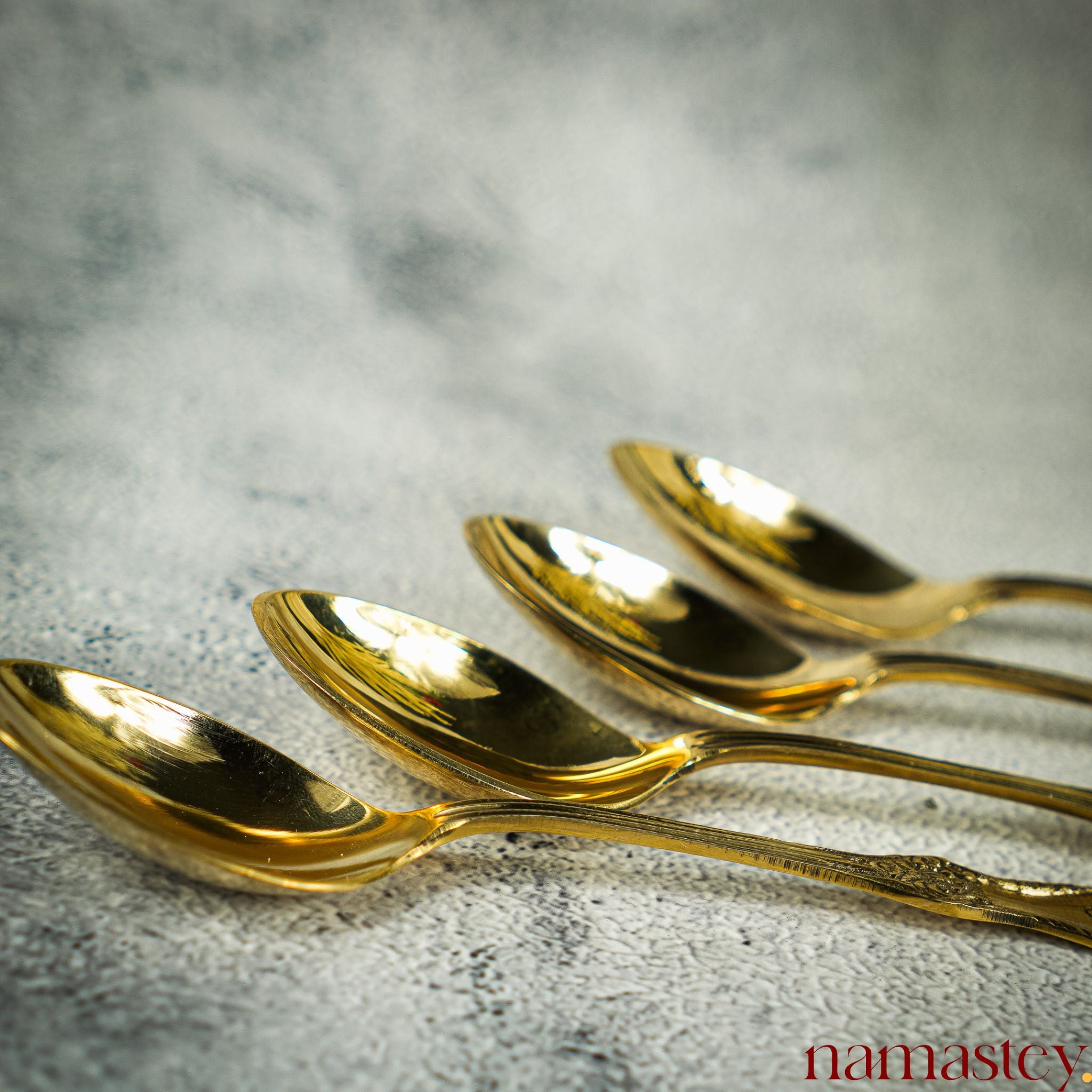 Carved Brass Spoons | Spoon Cutlery