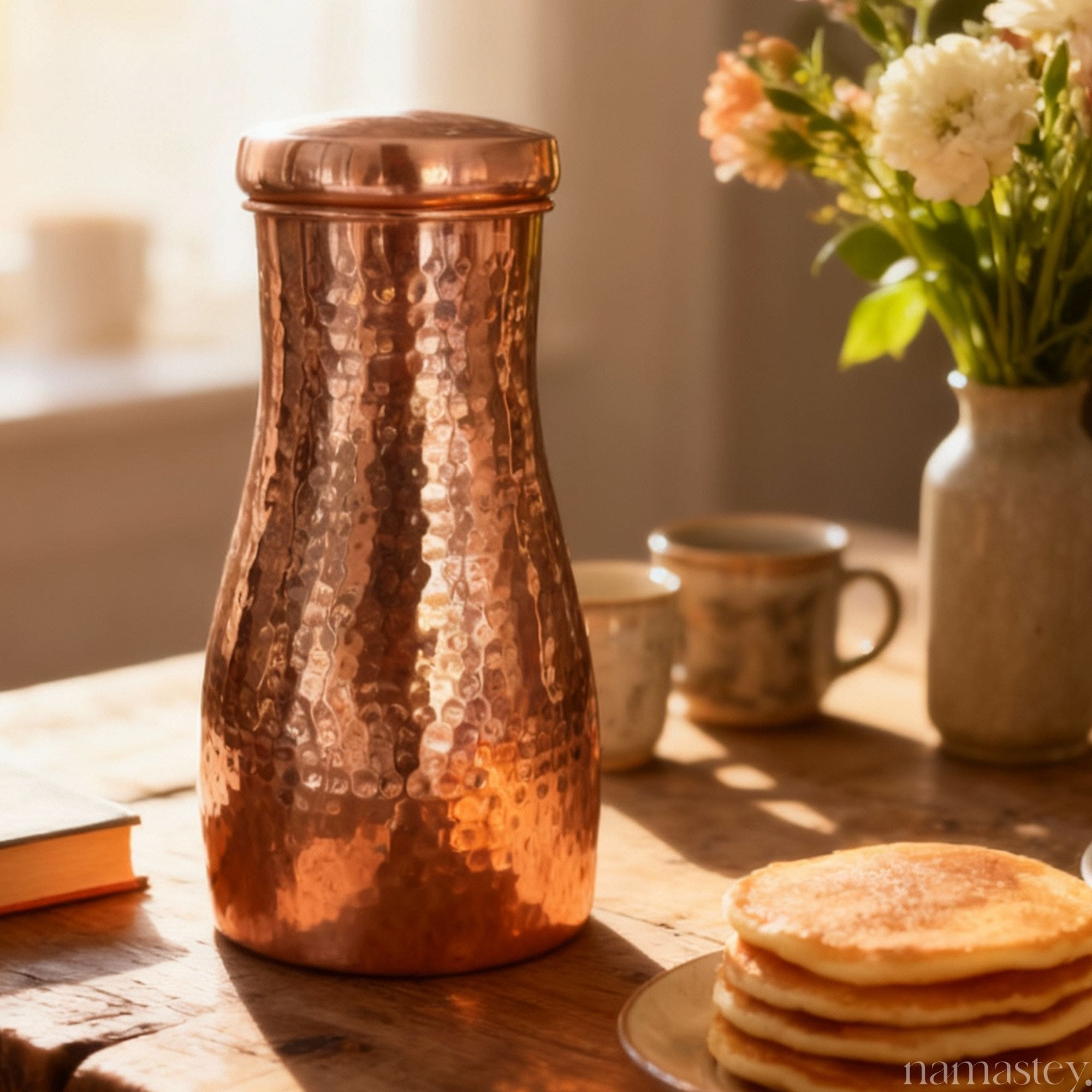 Hammered Pure Copper Carafe (950 mL)