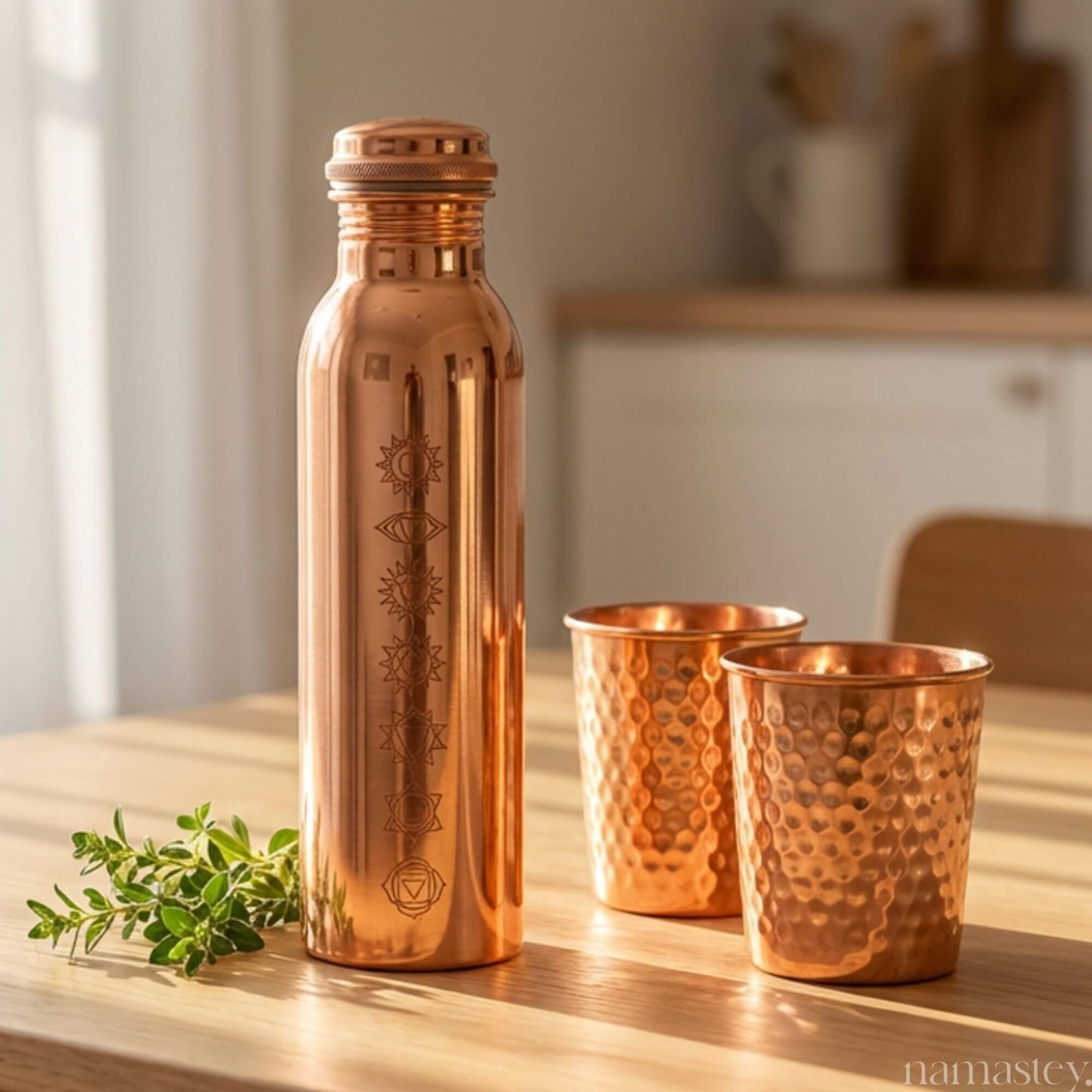 The Chakhra Copper Water Bottle (950ml)