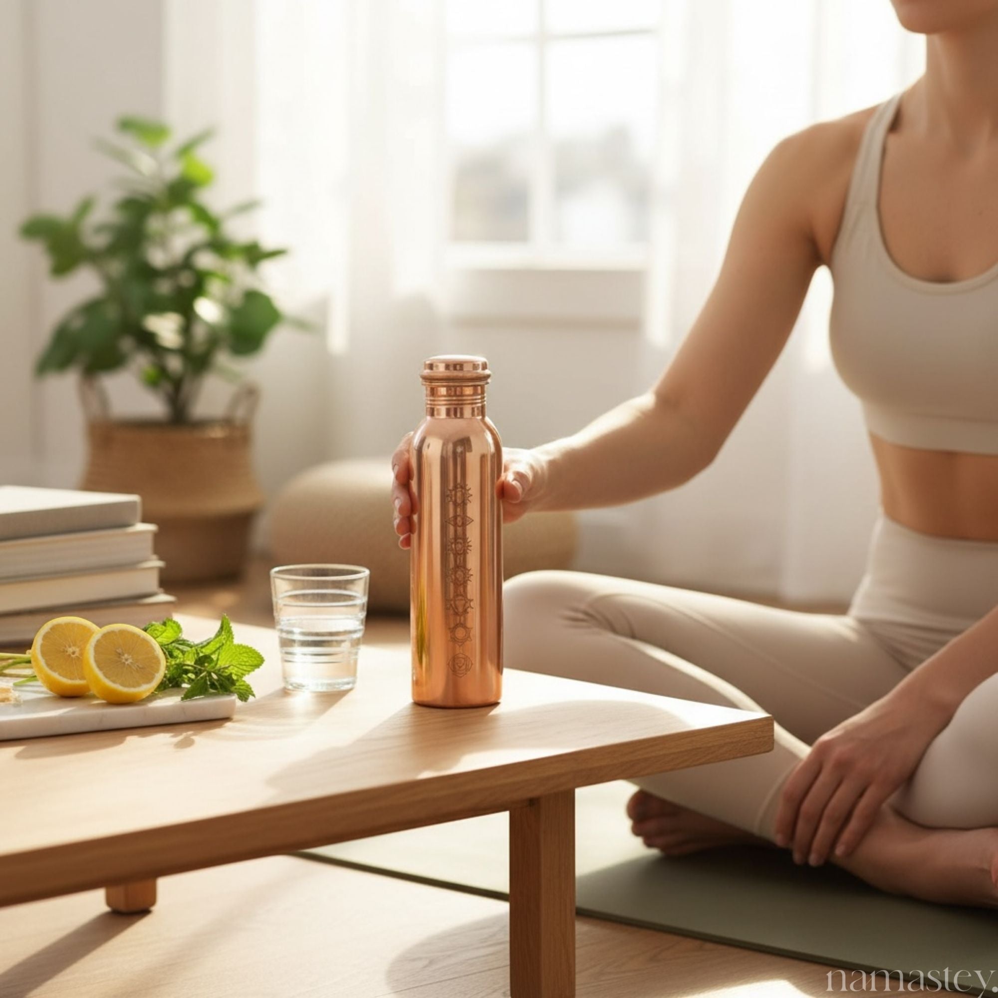 The Chakhra Copper Water Bottle (950ml)