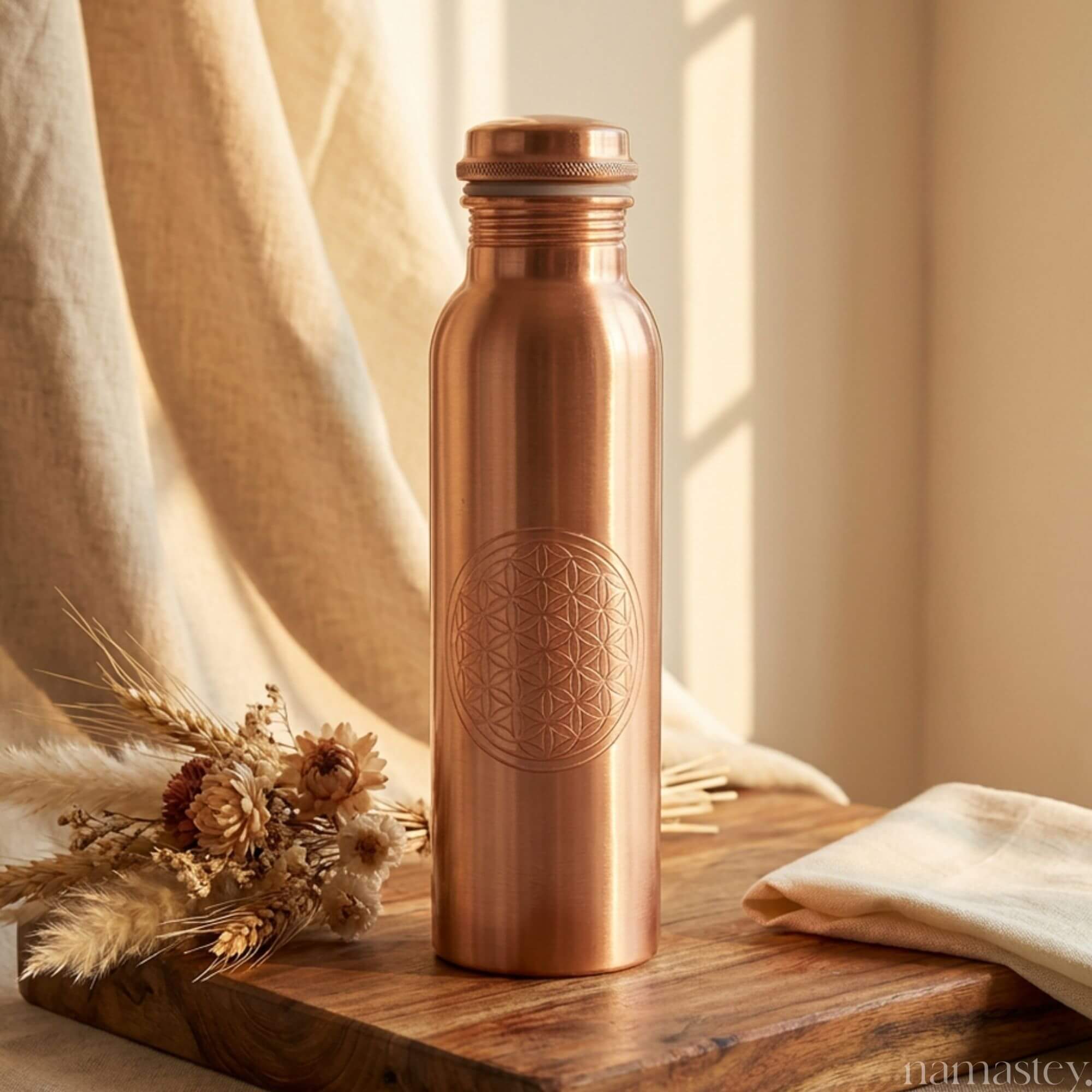 The Matte Artisan Copper Bottle (950ml)