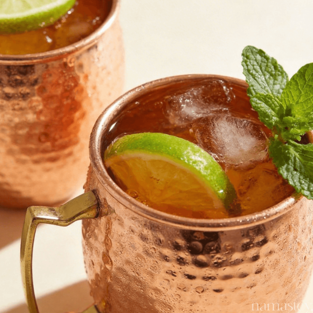 Dazzling Copper Mule Mugs, 2 Pieces
