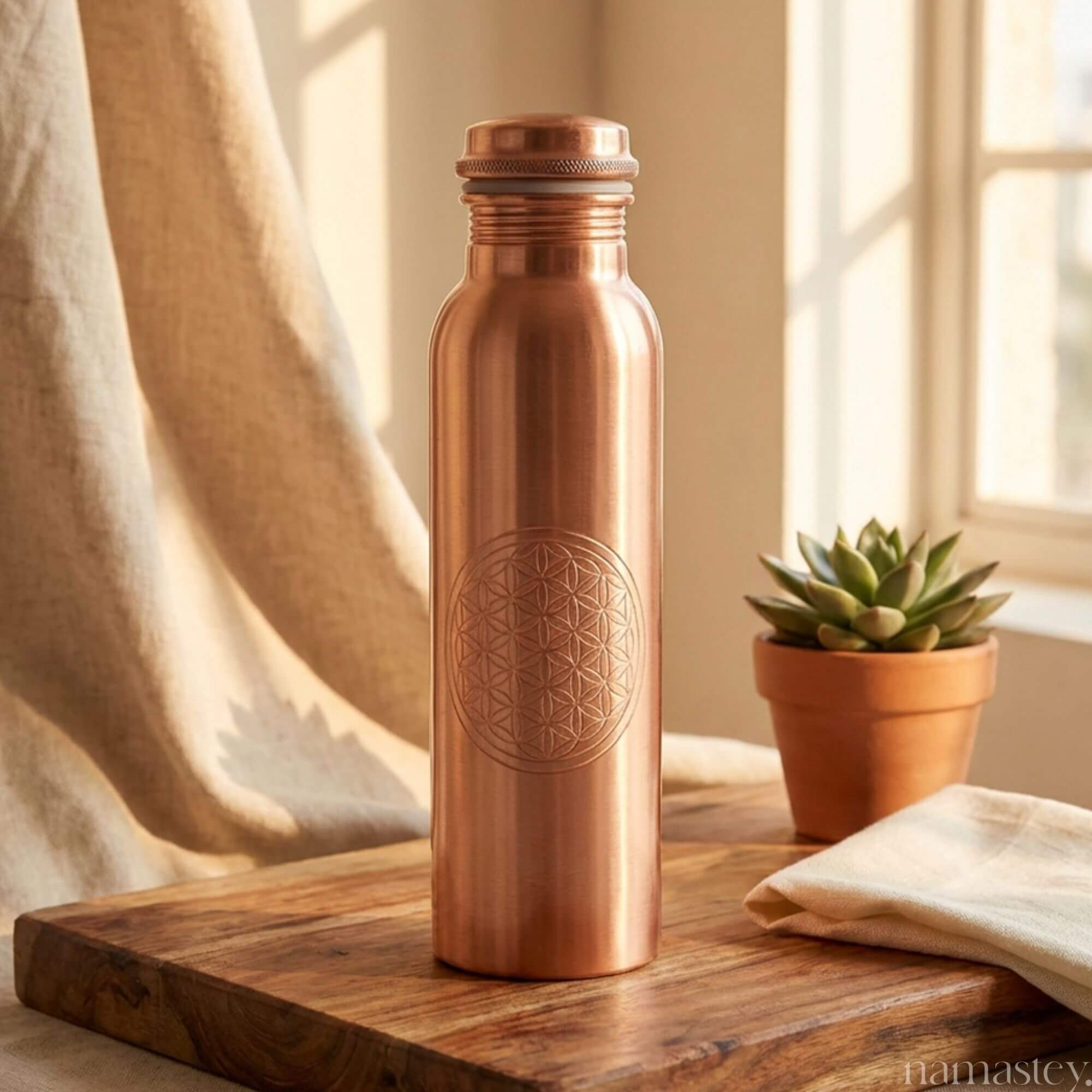 The Matte Artisan Copper Bottle (950ml)