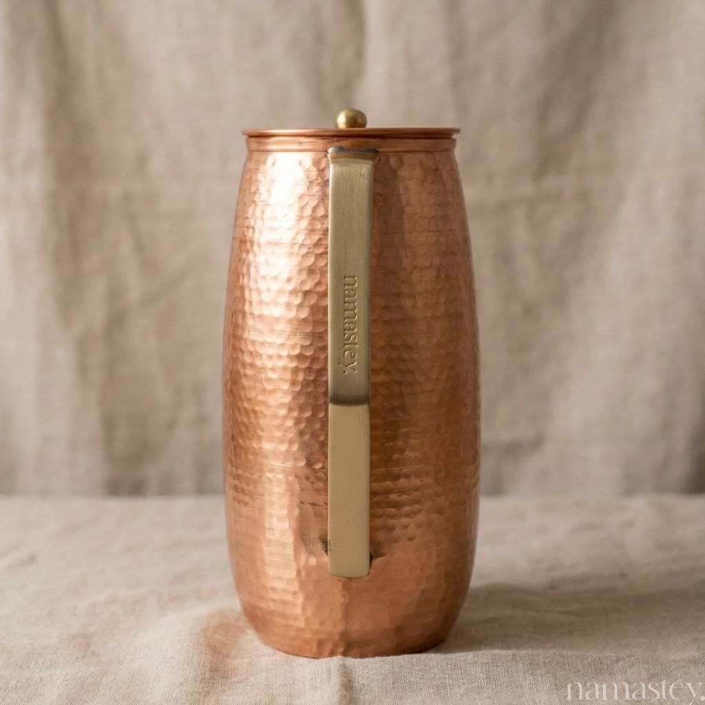 The Heritage Pour — Copper Jug + 2 Glasses