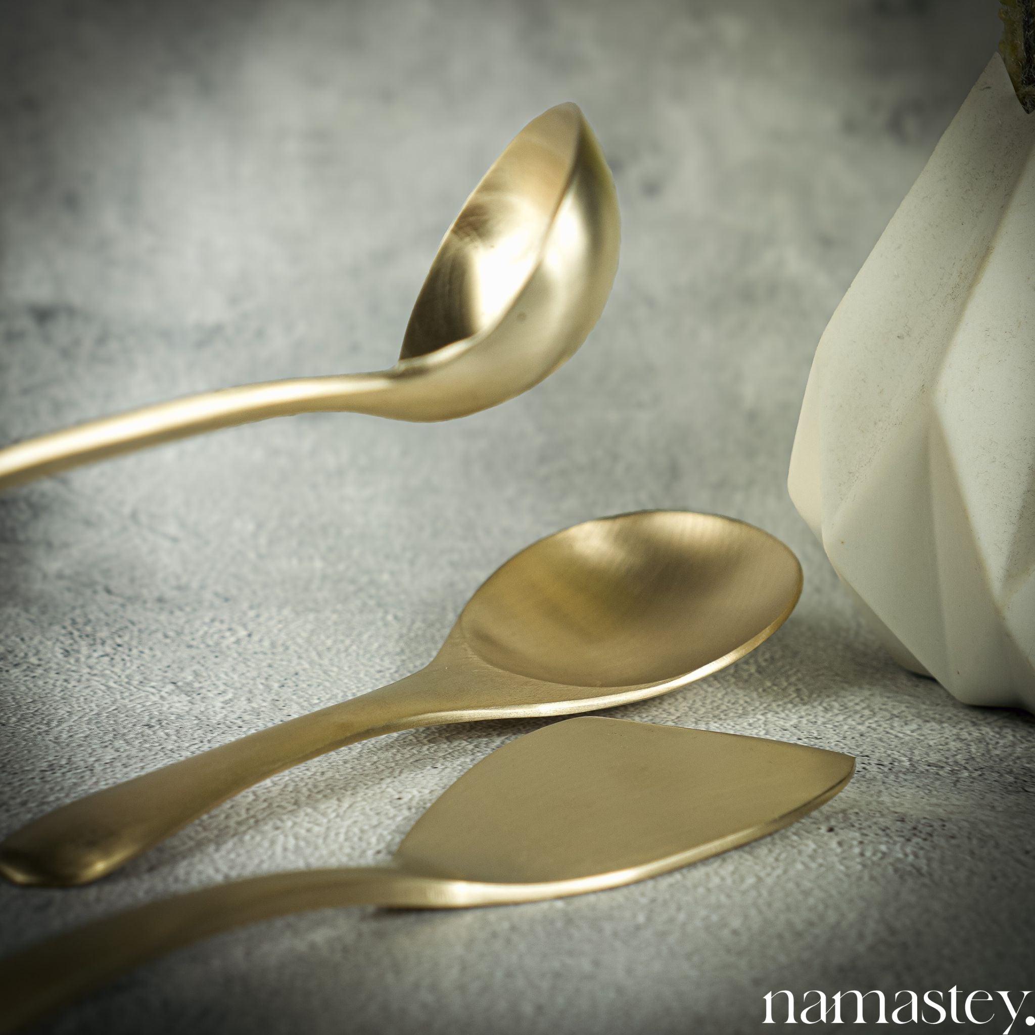 Kansa Classic Serving Set | Bronze Set With 3 Serving Spoons