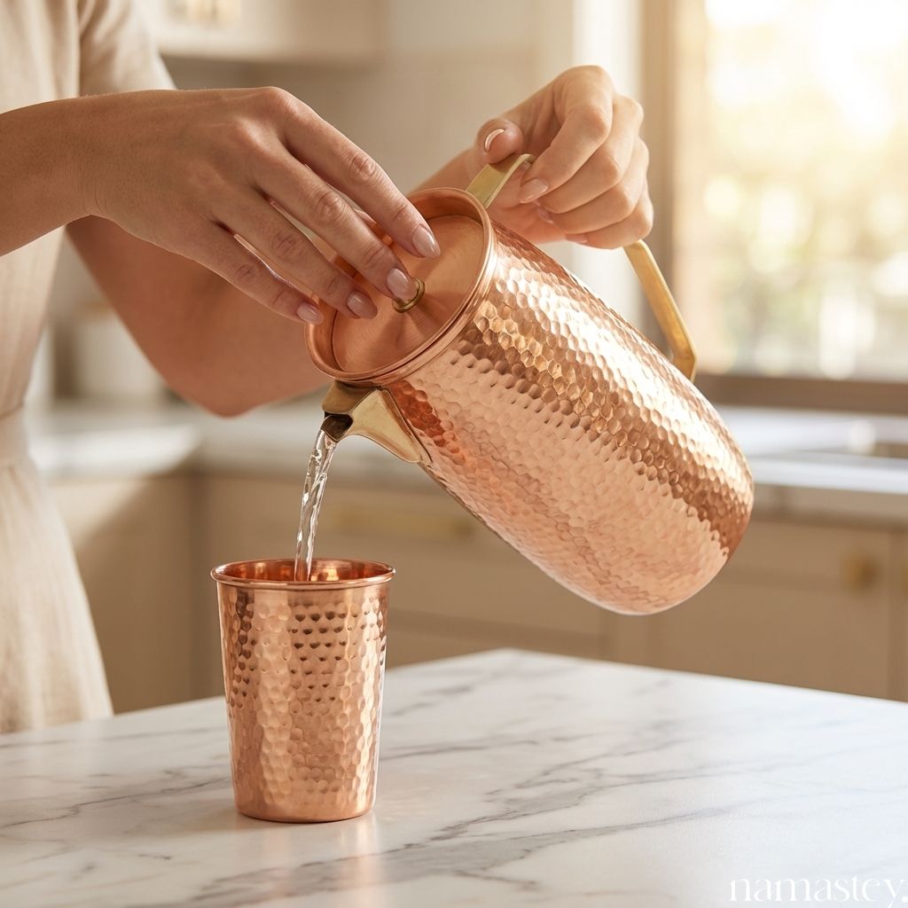 Tānbā Hammered Copper Jug (2 L)