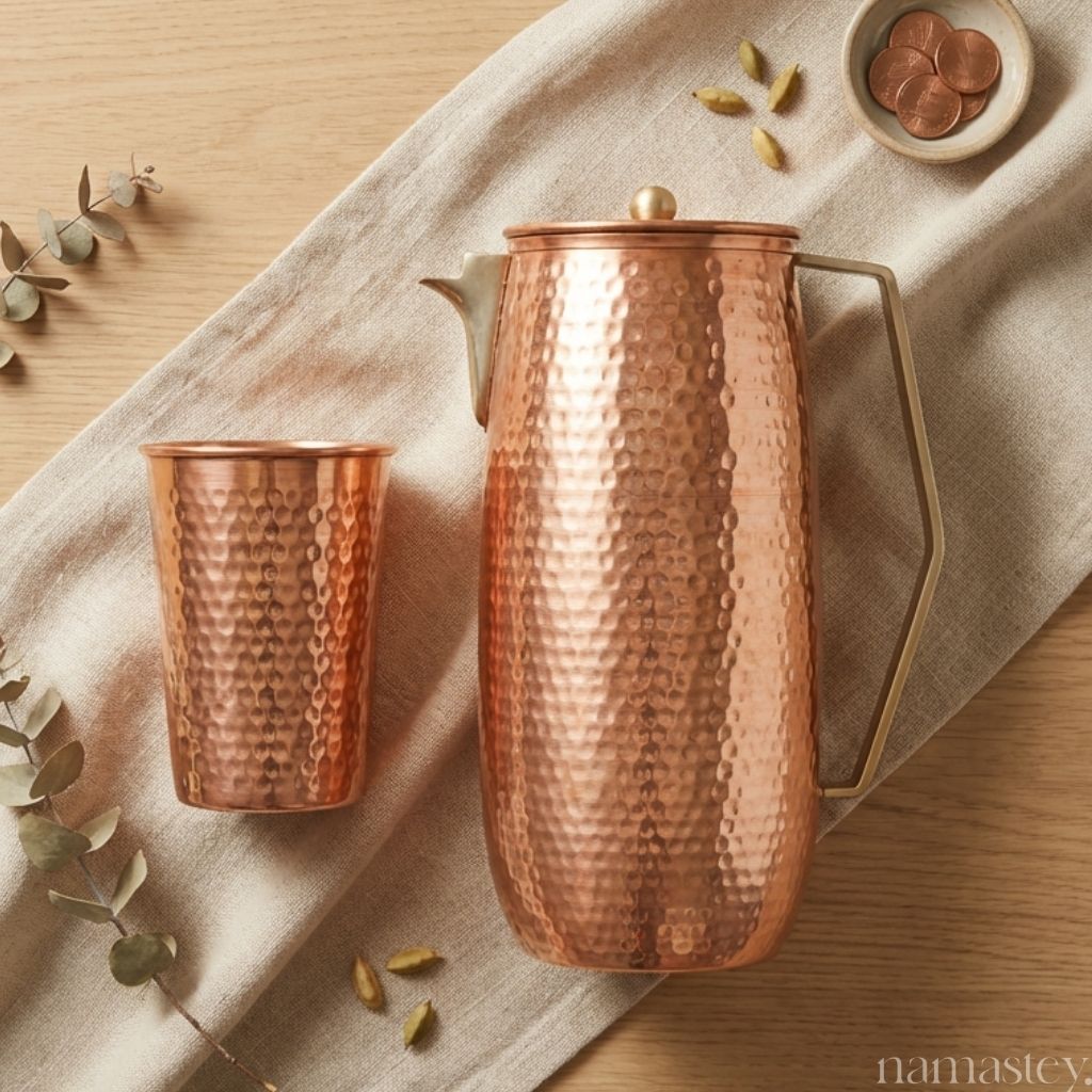 Tānbā Hammered Copper Jug (2 L)