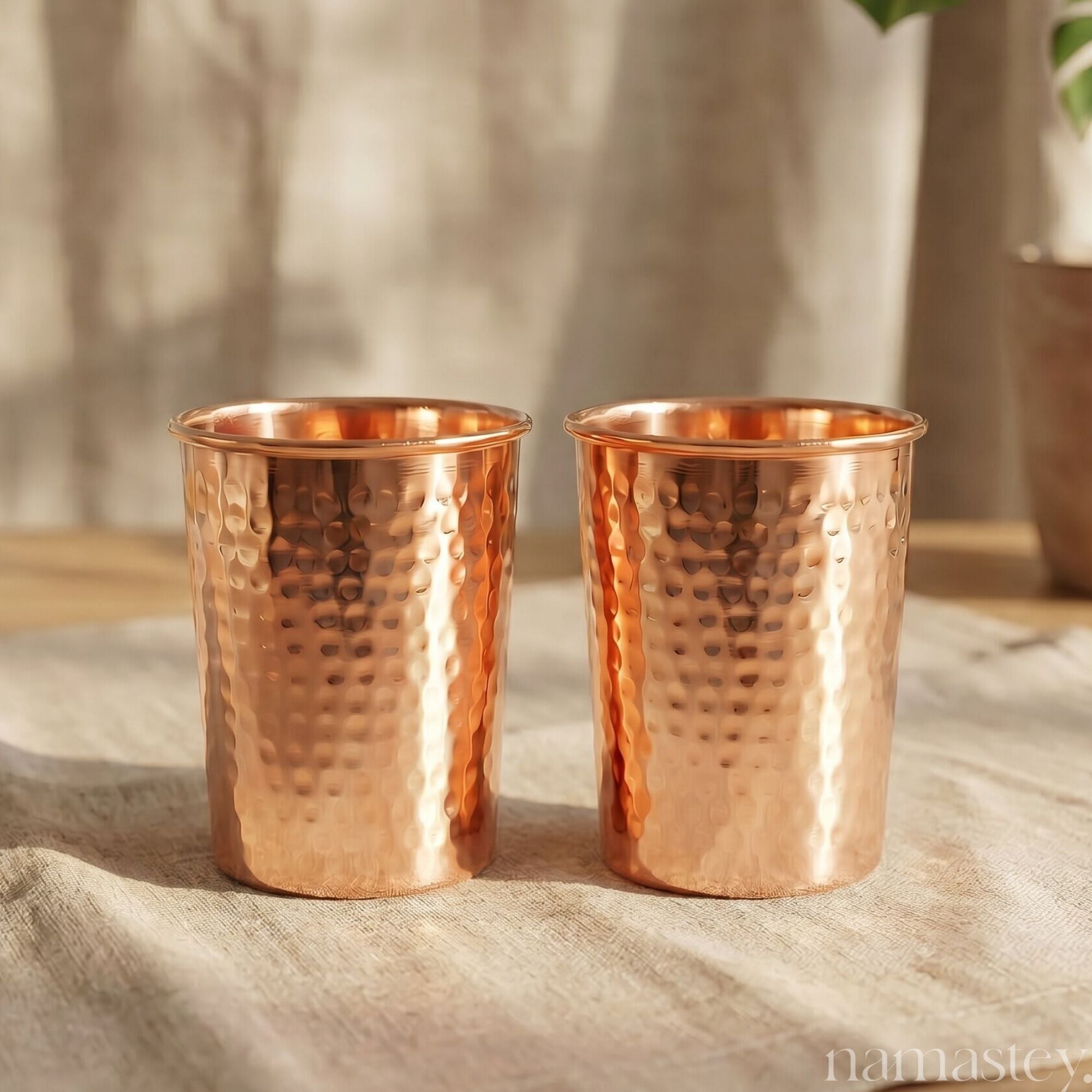 The Heritage Pour — Copper Jug + 2 Glasses