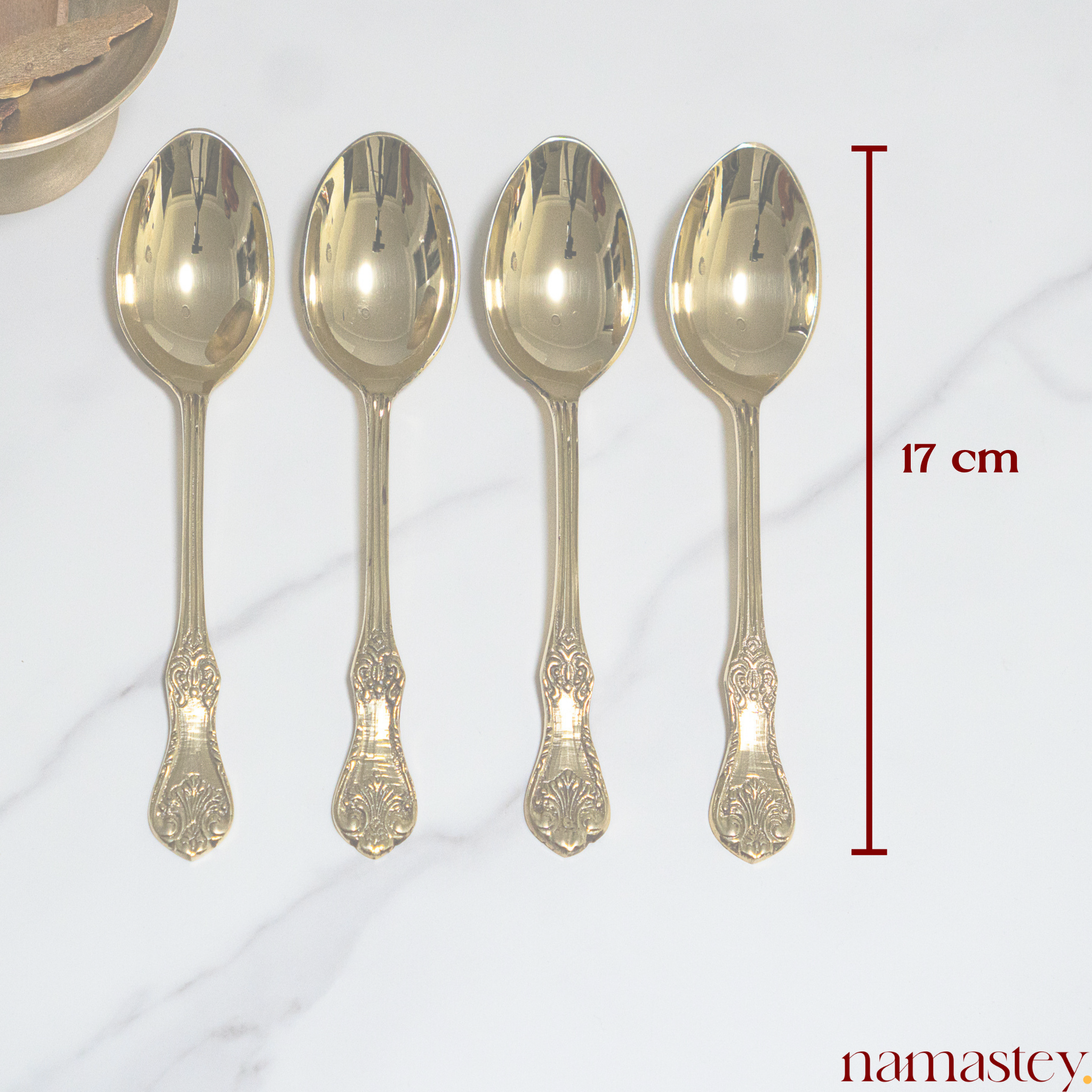 Carved Brass Spoons | Spoon Cutlery