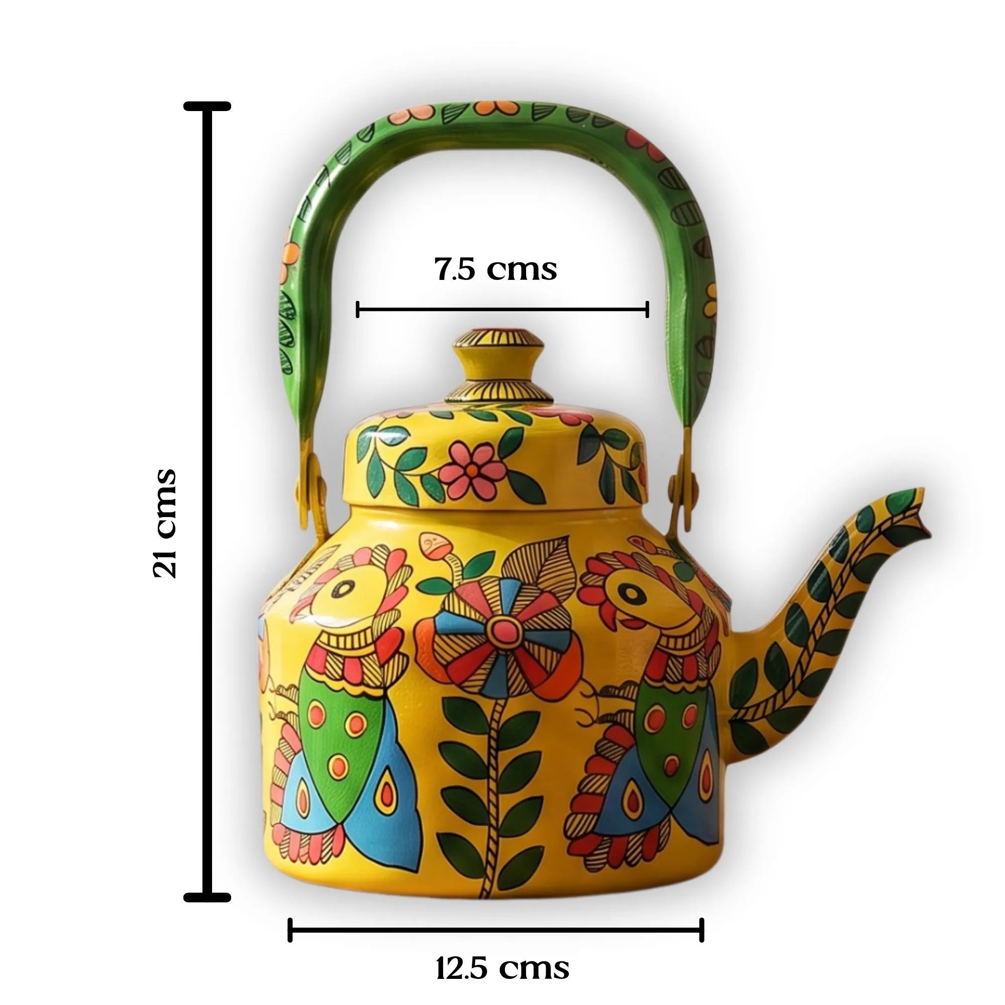 Mango Tango – Handpainted Stainless Steel Tea Kettle (1L)