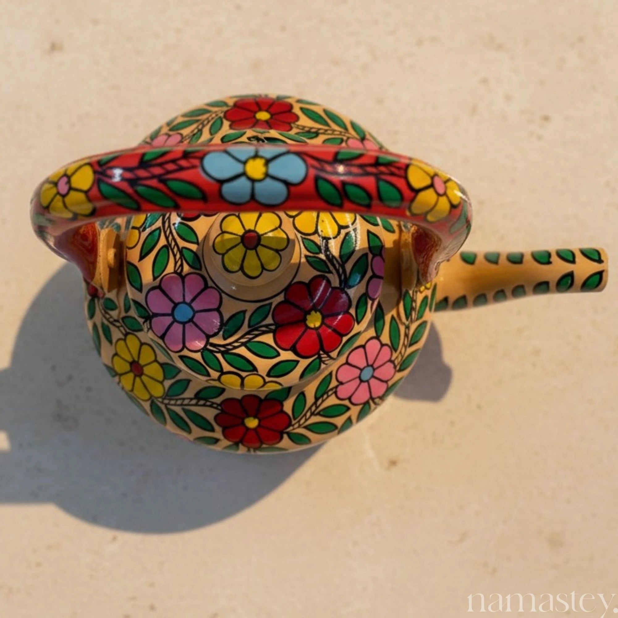 Devonshire Tea – Handpainted Stainless Steel Tea Kettle (1L)