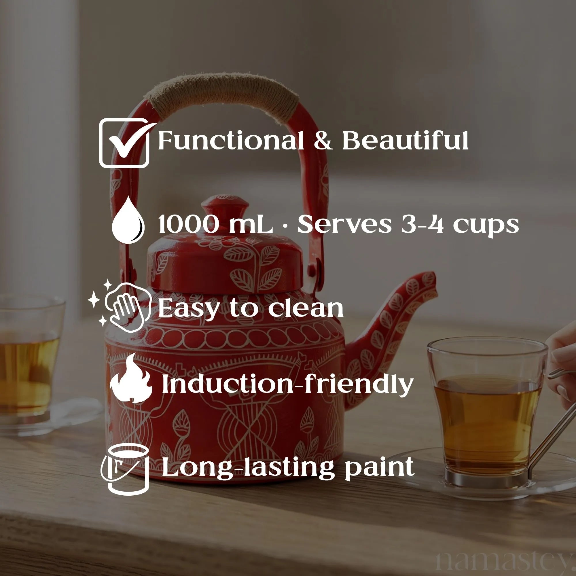 Bloody Mary – Handpainted Stainless Steel Tea Kettle (1L)