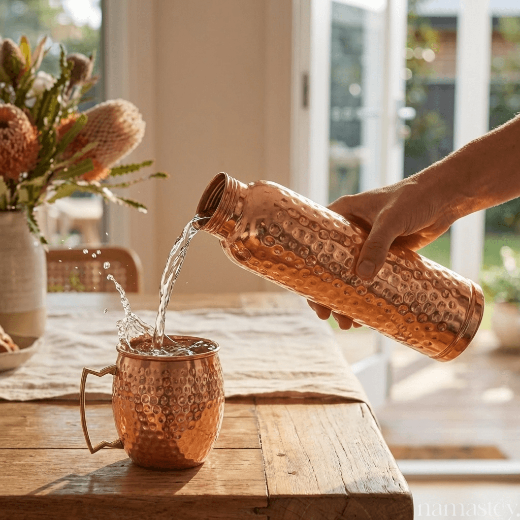 The Daily Ritual Set — Copper Bottles + Mule Mugs Bundle