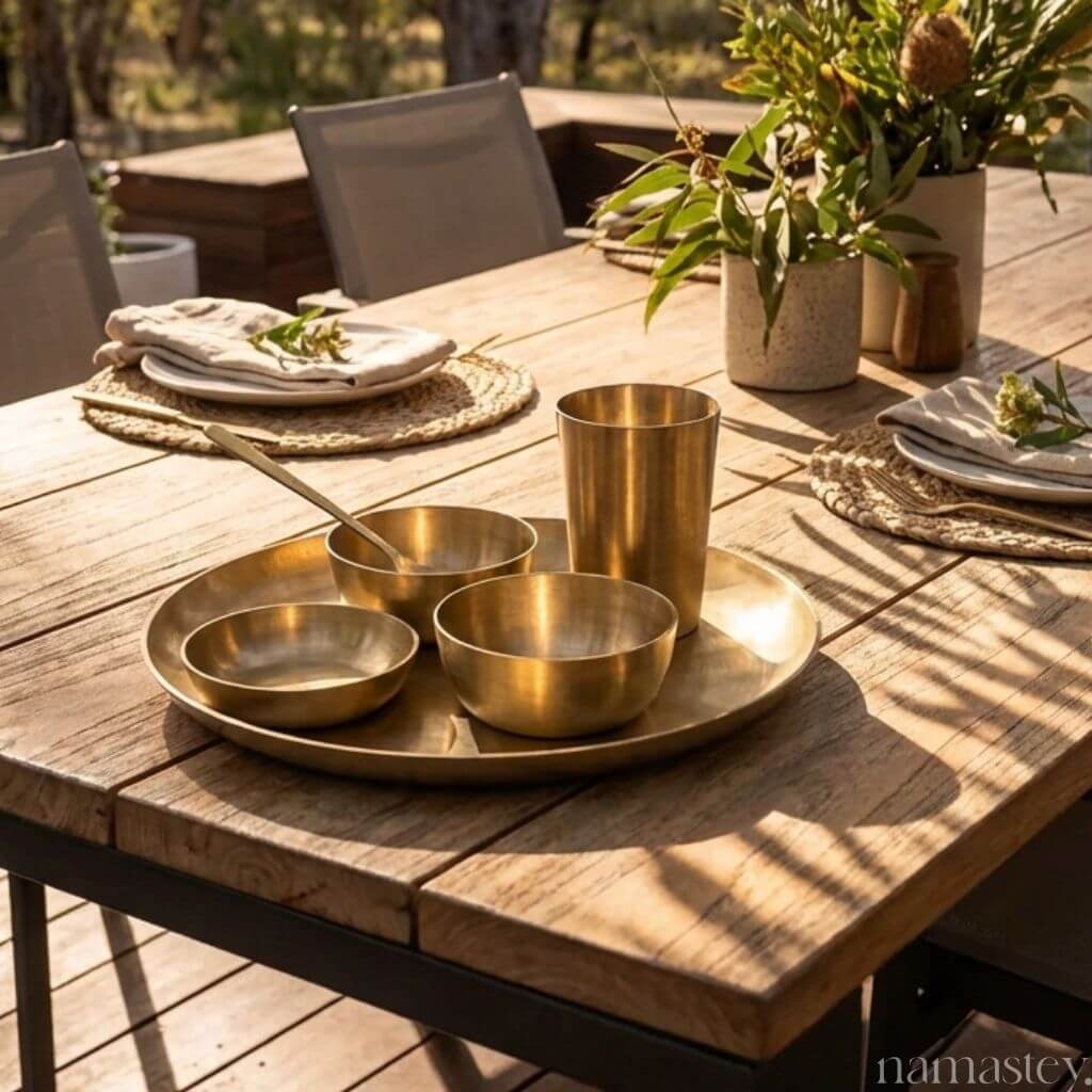 Timeless Kansa Thali Set | Pure Bronze Dinnerware