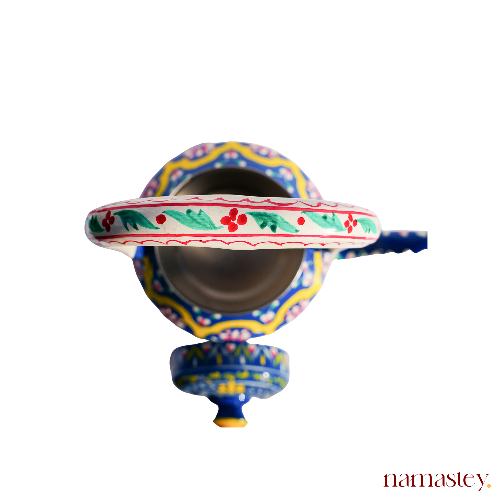 The Indigo Archway – Handpainted Stainless Steel Tea Kettle (1L)