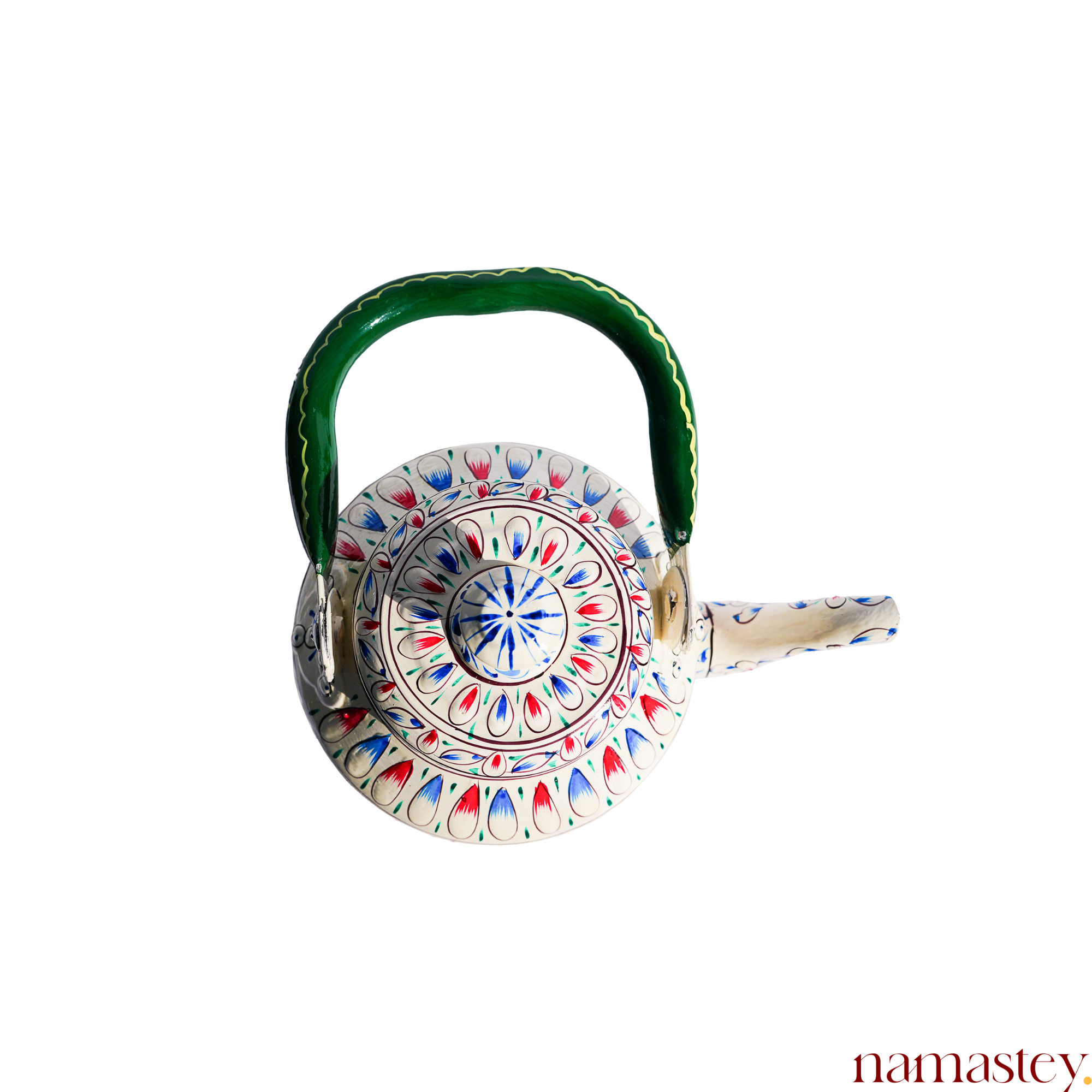 Blush Meadow – Handpainted Stainless Steel Tea Kettle (1L)