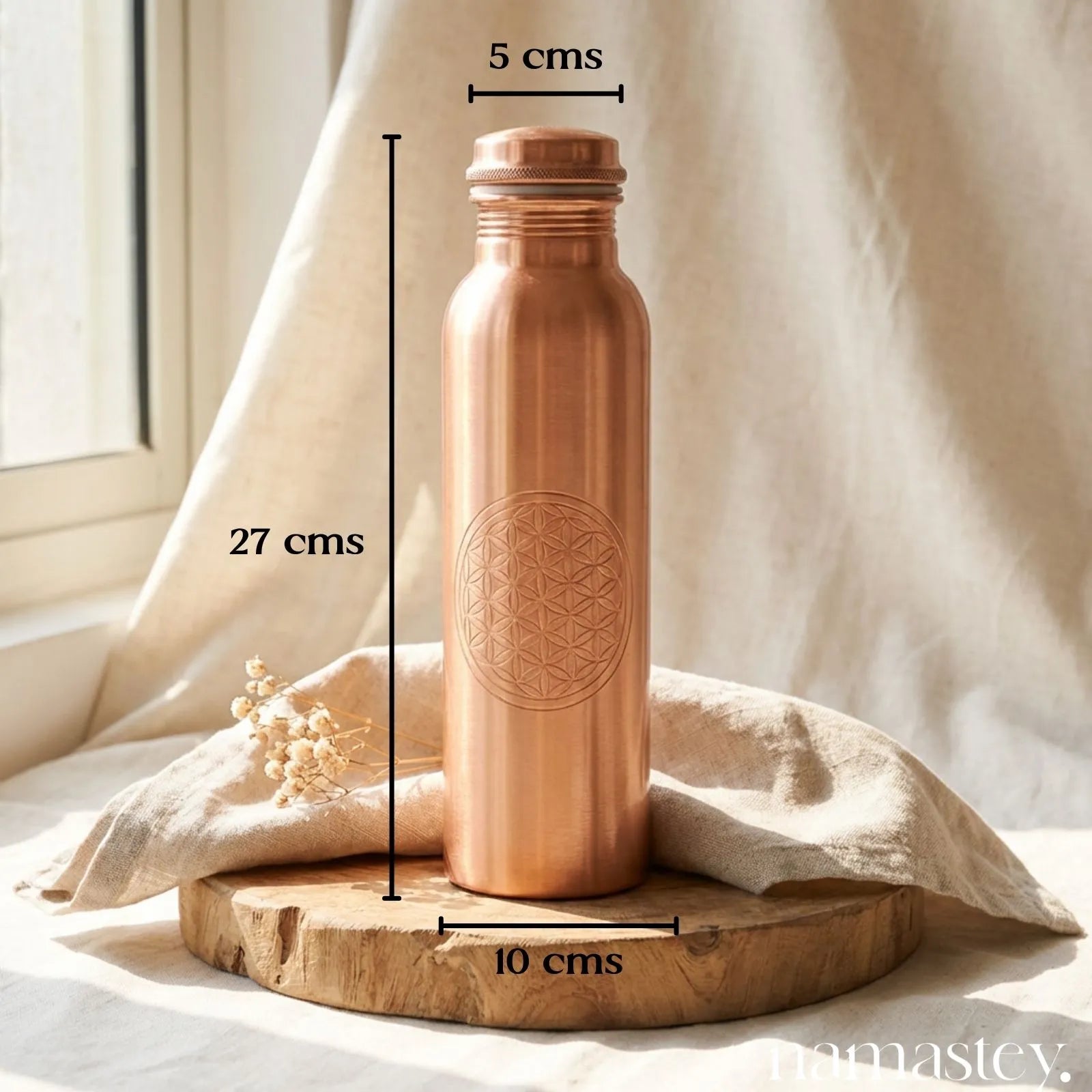 The Matte Artisan Copper Bottle (950ml)